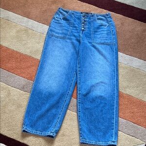 Veronica Beard Crosbie Crop Wide Crop High Rise Jeans